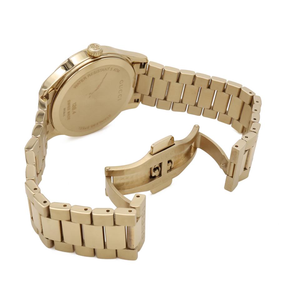 GUCCI グッチ Gタイムレス コレクション デイト SS ゴールド文字盤 メンズ クォーツ 腕時計 126.4　YA126461A | GUCCI | 07