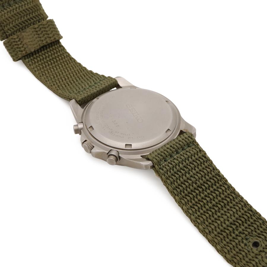 SEIKO セイコー デイト クロノグラフ 海外モデル カーキ文字盤 SS QZ クォーツ メンズ 腕時計 7T92-0DX0　SND377P2 | SEIKO | 05