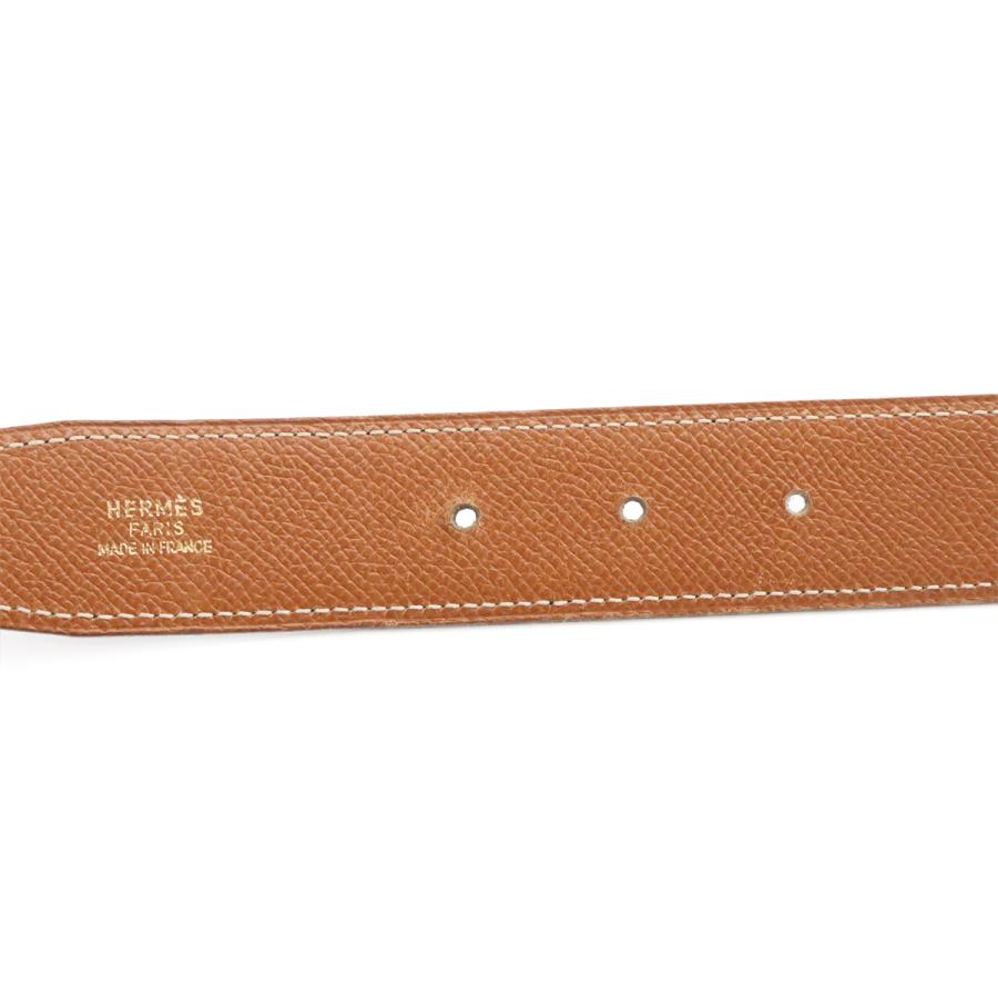HERMES エルメス Hベルト Hバックル リバーシブル ボックスカーフ ヴォーエプソン レザー ブラック 黒 ブラウン 茶 シルバー金具 #70 | HERMES | 07