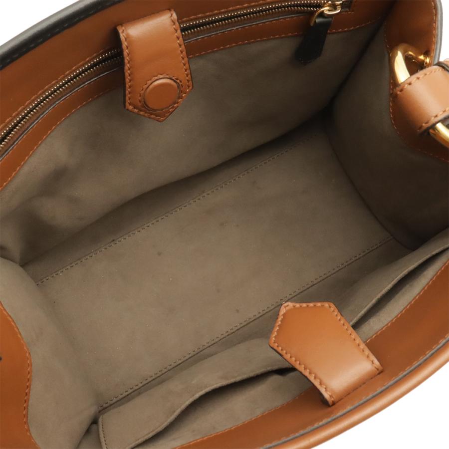 FENDI フェンディ ラナウェイ スモール ショルダーバッグ 2WAY ハンドバッグ レザー ブラウン 茶 ブラック 黒 ゴールド金具 シルバー金具 | FENDI | 06