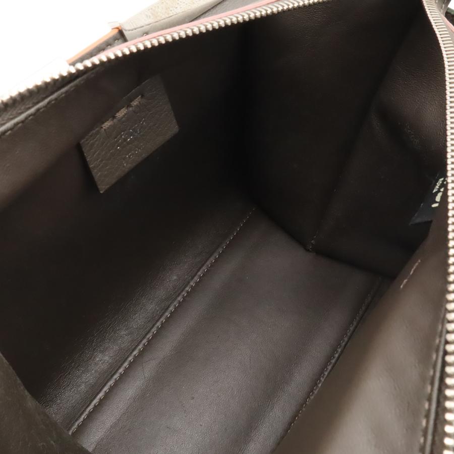 FENDI フェンディ プチトロワジュール ハンドバッグ ミニバッグ 2WAY ショルダーバッグ レザー グレー シルバー金具 8BH333 | FENDI | 05