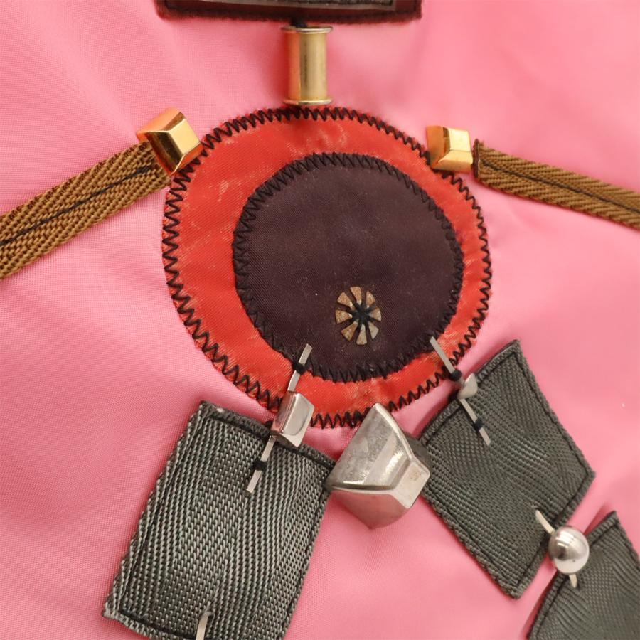 PRADA プラダ ロボット トライアングルロゴ トートバッグ ラージトート ショルダーバッグ ナイロン ピンク | PRADA | 08