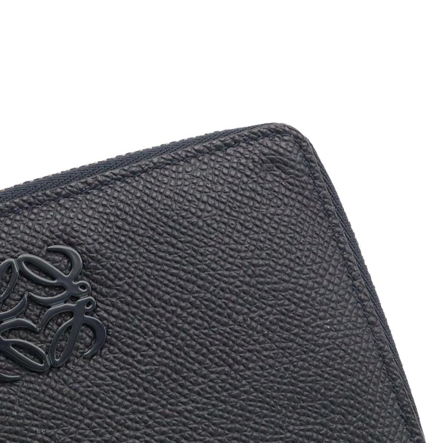LOEWE ロエベ アナグラム コインケース 小銭入れ フラグメントケース L字ファスナー タッセル フリンジ レザ ネイビー 紺 キーリング付き | LOEWE | 03
