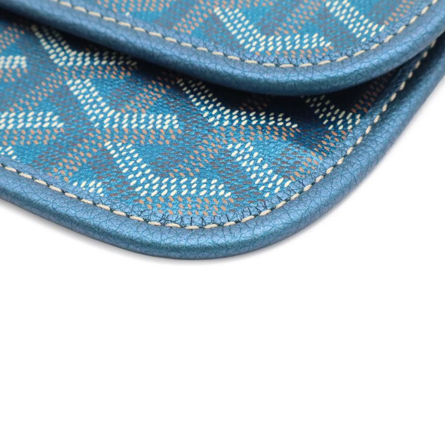 GOYARD ゴヤール サンルイ用ポーチ 付属品 マルチポーチ 小物入れ ポーチのみ コーティングキャンバス パールブルー 青 シルバー金具 | GOYARD | 02