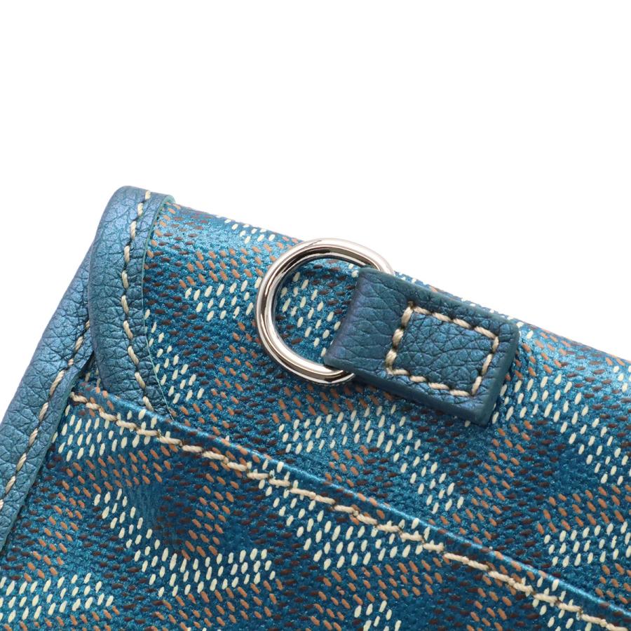 GOYARD ゴヤール サンルイ用ポーチ 付属品 マルチポーチ 小物入れ ポーチのみ コーティングキャンバス パールブルー 青 シルバー金具 | GOYARD | 04