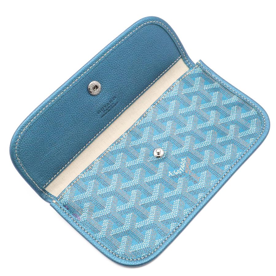 GOYARD ゴヤール サンルイ用ポーチ 付属品 マルチポーチ 小物入れ ポーチのみ コーティングキャンバス パールブルー 青 シルバー金具 | GOYARD | 05