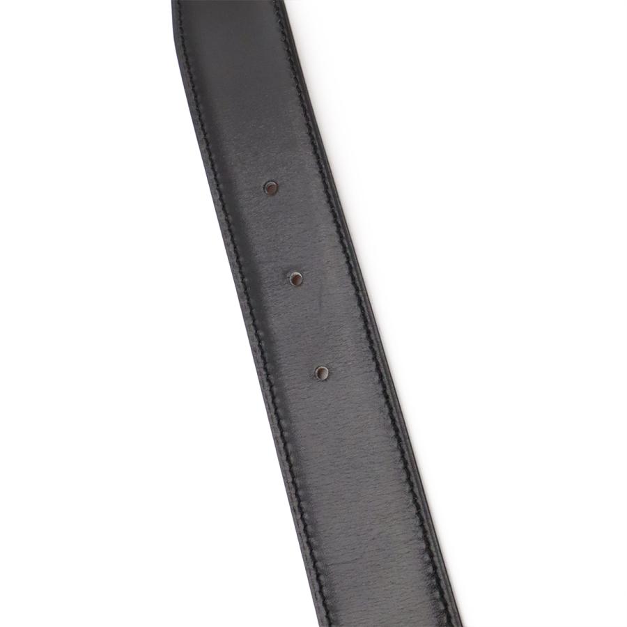 HERMES エルメス シェーヌダンクル リバーシブル ベルト レザー ブラック 黒 ブラウン 茶 ゴールド金具 #85 □M刻印 | HERMES | 05