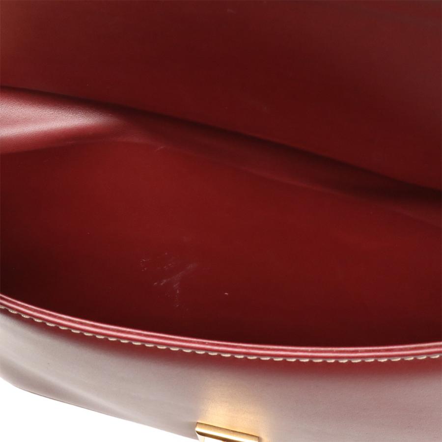 Cartier カルティエ マストライン マスト ドゥ カルティエ ショルダーバッグ 斜め掛け レザー ボルドー 赤 ゴールド金具 | Cartier | 08