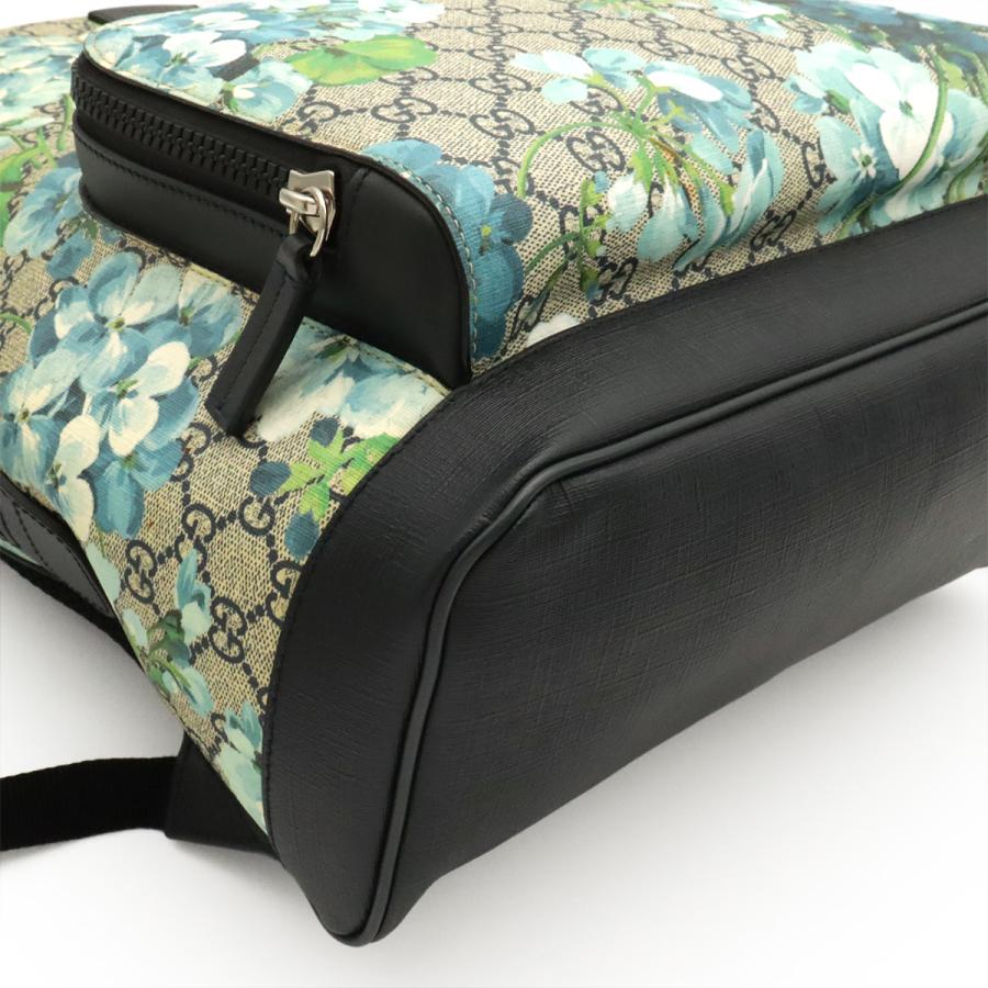 GUCCI グッチ GGブルームス GGスプリーム バックパック リュックサック フラワー 花柄 PVC レザー ブルー系マルチカラー アウトレット品 | GUCCI | 02