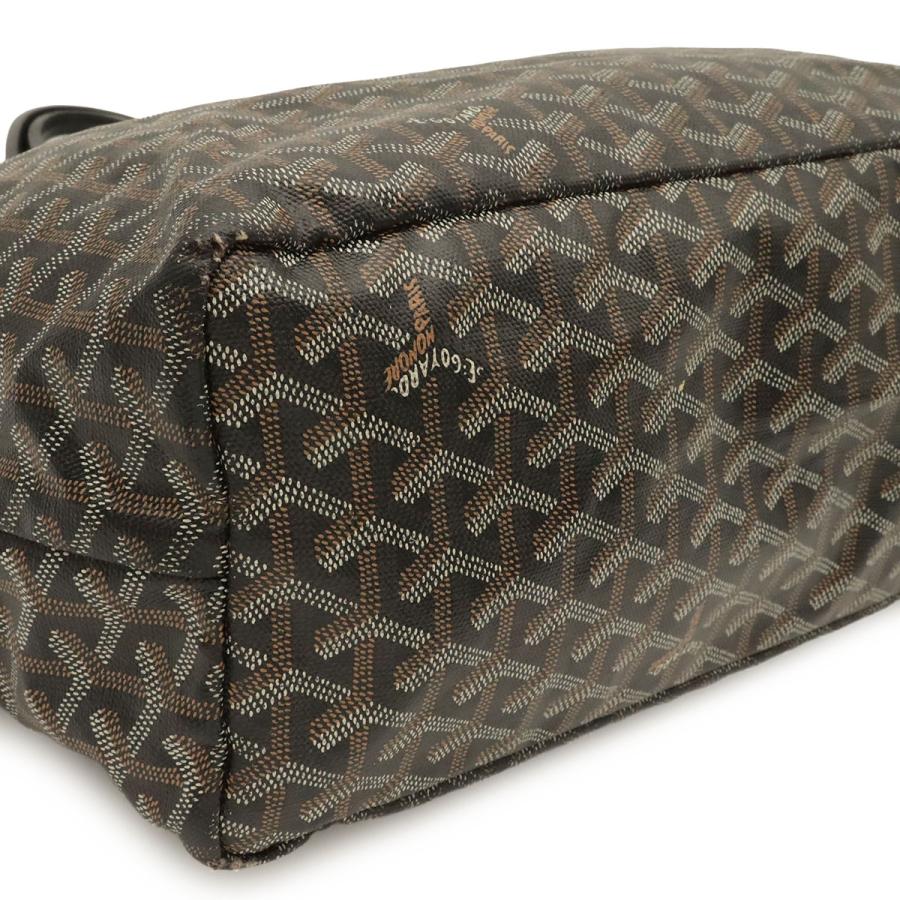 GOYARD ゴヤール サンルイPM トートバッグ ショルダーバッグ コーティングキャンバス PVC レザー ブラック 黒 ホワイト 白 ポーチ付き | GOYARD | 02