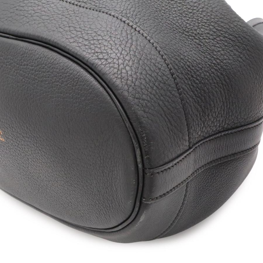 HERMES エルメス マーケットGM ショルダーバッグ ワンショルダー 巾着バッグ トリヨンクレマンス レザー ブラック 黒 ゴールド金具 | HERMES | 02