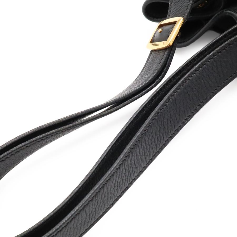 HERMES エルメス マーケットGM ショルダーバッグ ワンショルダー 巾着バッグ トリヨンクレマンス レザー ブラック 黒 ゴールド金具 | HERMES | 03