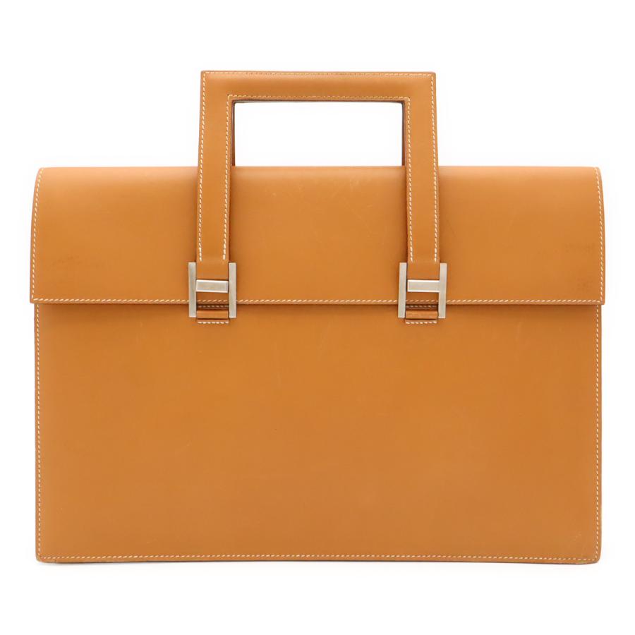HERMES エルメス 365 PM ビジネスバッグ ブリーフケース 書類カバン タブレットケース レザー ライトブラウン ゴールド金具 □J刻印 | HERMES