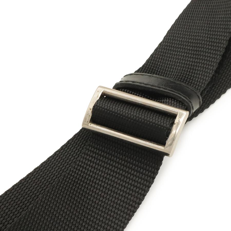 PRADA プラダ トライアングルロゴ ショルダーバッグ ポシェット 斜め掛け ナイロン レザー NERO 黒 ブラック シルバー金具  BT0167 | PRADA | 03