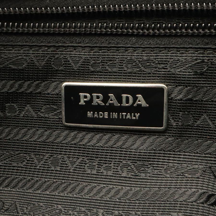 PRADA プラダ トライアングルロゴ ショルダーバッグ ポシェット 斜め掛け ナイロン レザー NERO 黒 ブラック シルバー金具  BT0167 | PRADA | 06