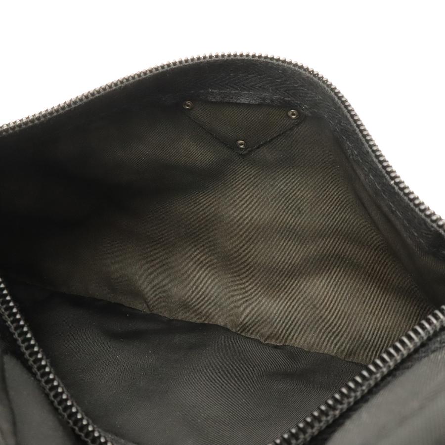 PRADA プラダ トライアングルロゴ ショルダーバッグ ポシェット 斜め掛け ナイロン レザー NERO 黒 ブラック シルバー金具  BT0167 | PRADA | 07