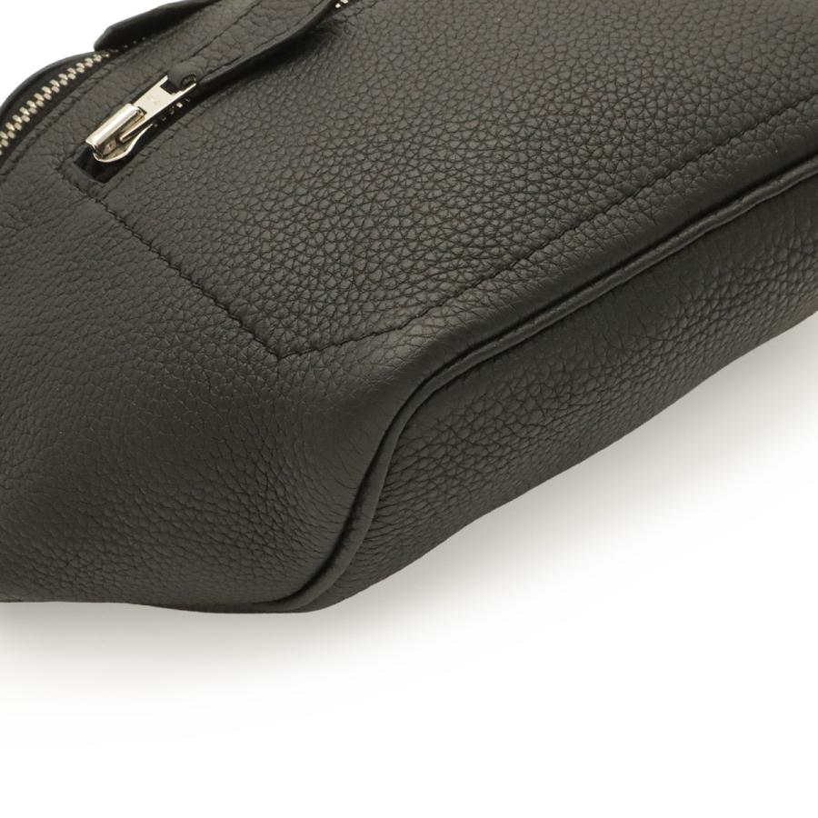 HERMES エルメス シティスライド クロスPM ボディバッグ ウエストバッグ ショルダーバッグ トゴ レザー ブラック 黒 シルバー金具 D刻印 | HERMES | 02