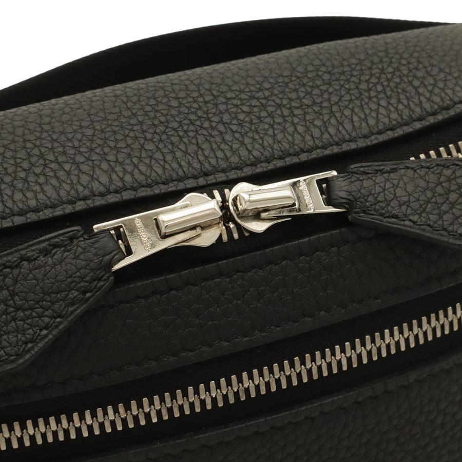 HERMES エルメス シティスライド クロスPM ボディバッグ ウエストバッグ ショルダーバッグ トゴ レザー ブラック 黒 シルバー金具 D刻印 | HERMES | 04