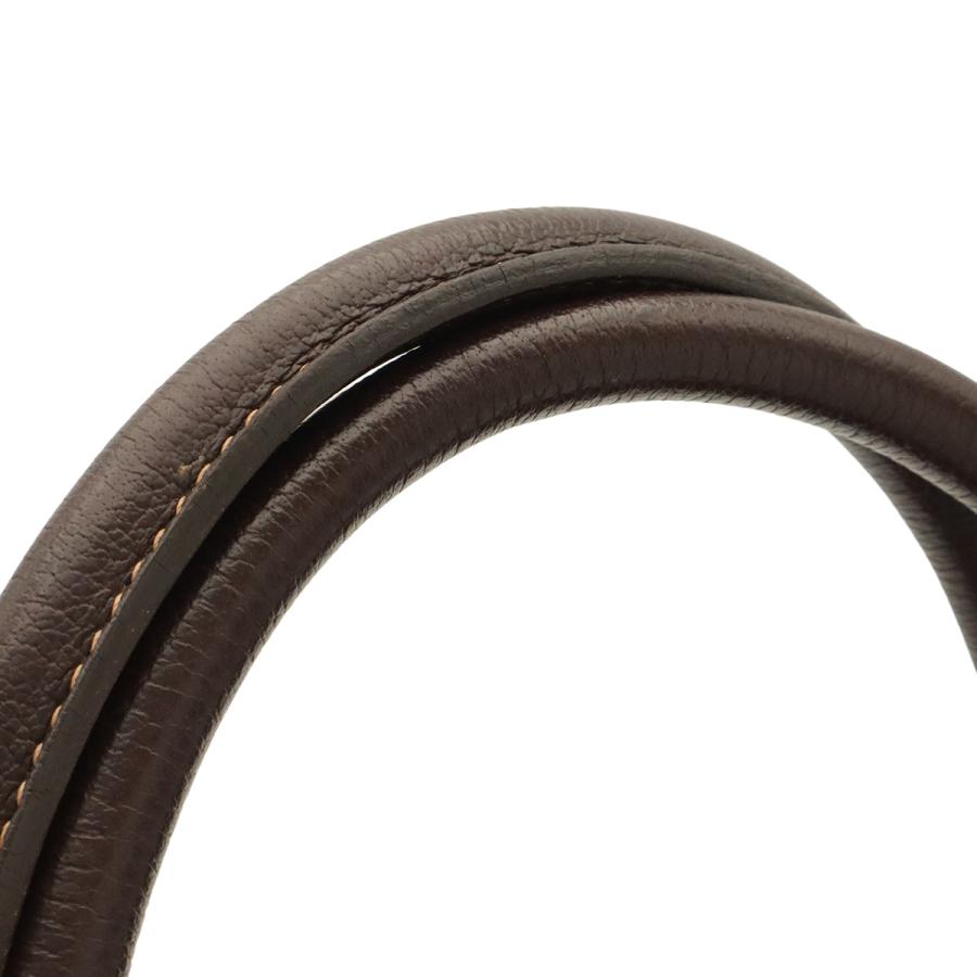HERMES エルメス ガーデンパーティPM トートPM トートバッグ ハンドバッグ アマゾニア レザー カーキブラウン系 シルバー金具 | HERMES | 04