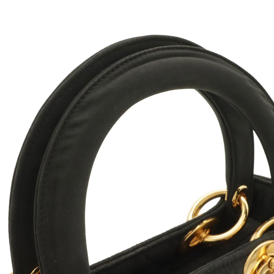 Christian Dior クリスチャン ディオール レディディオール カナージュ ミディアム ハンドバッグ トートバッグ ナイロン ブラック 黒 | Christian Dior | 03