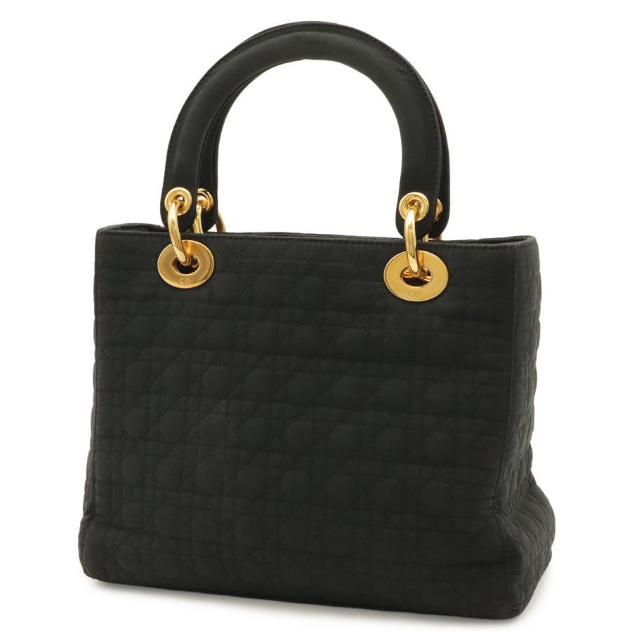 Christian Dior クリスチャン ディオール レディディオール カナージュ ミディアム ハンドバッグ トートバッグ ナイロン ブラック 黒 | Christian Dior | 01