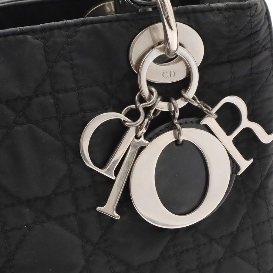 Christian Dior クリスチャン ディオール レディディオール ミディアム カナージュ ハンドバッグ 2WAYショルダー ナイロン ブラック | Christian Dior | 06