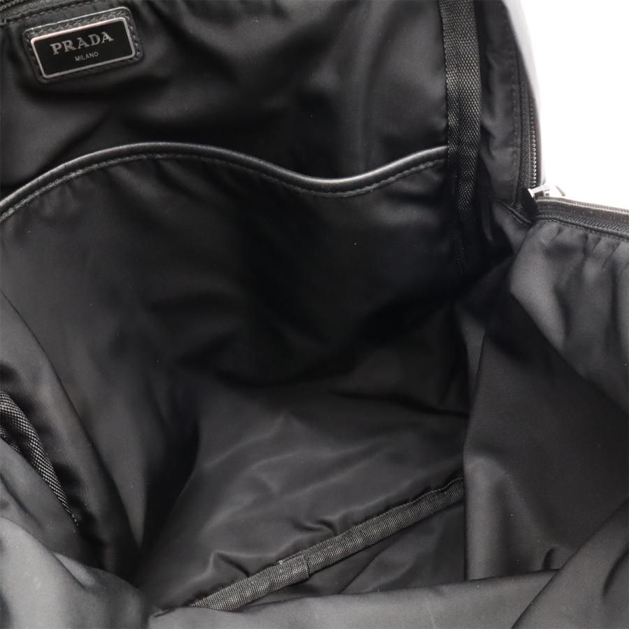 PRADA プラダ バックパック リュックサック デイパック ナイロン レザー NERO ブラック 黒 シルバー金具 2VZ021 | PRADA | 08