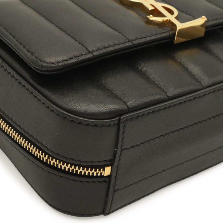 SAINT LAURENT PARIS サン ローラン パリ イブサンローラン YSL ヴィッキー カメラバッグ ショルダーバッグ レザー ブラック |  | 02