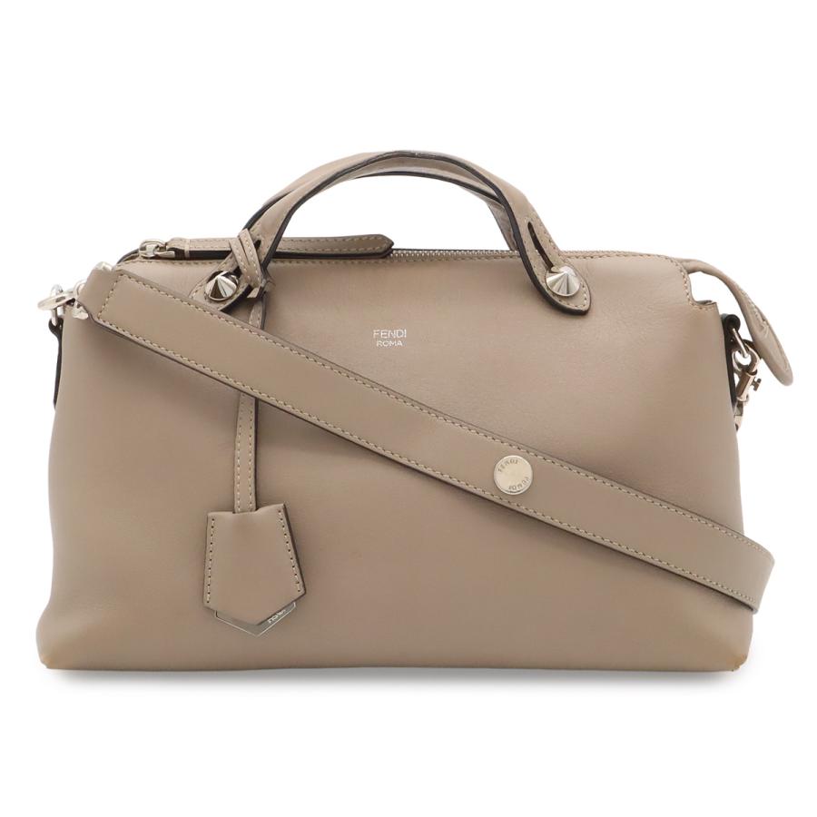 FENDI フェンディ BY THE WAY バイザウェイ ミディアム ハンドバッグ 2WAY ショルダーバッグ レザー グレージュ シルバー金具 8BL124 | FENDI