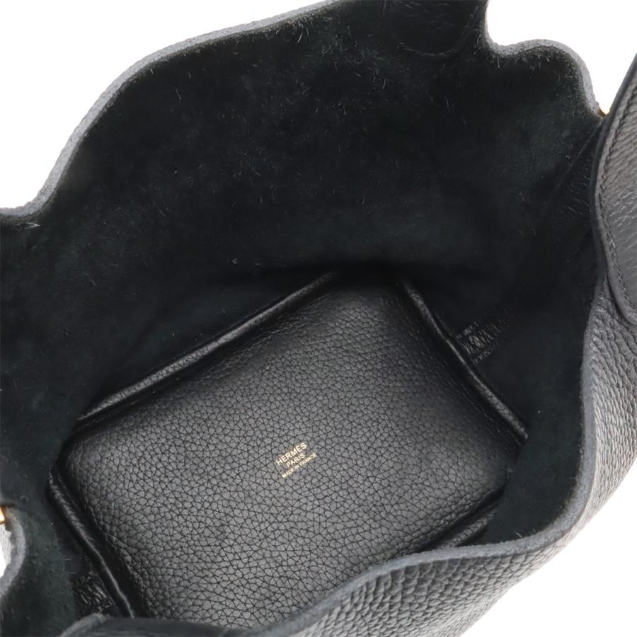 HERMES エルメス ピコタンロック PM ハンドバッグ ミニバッグ トートバッグ トリヨンクレマンス レザー ブラック 黒 ゴールド金具 Z刻印 | HERMES | 06