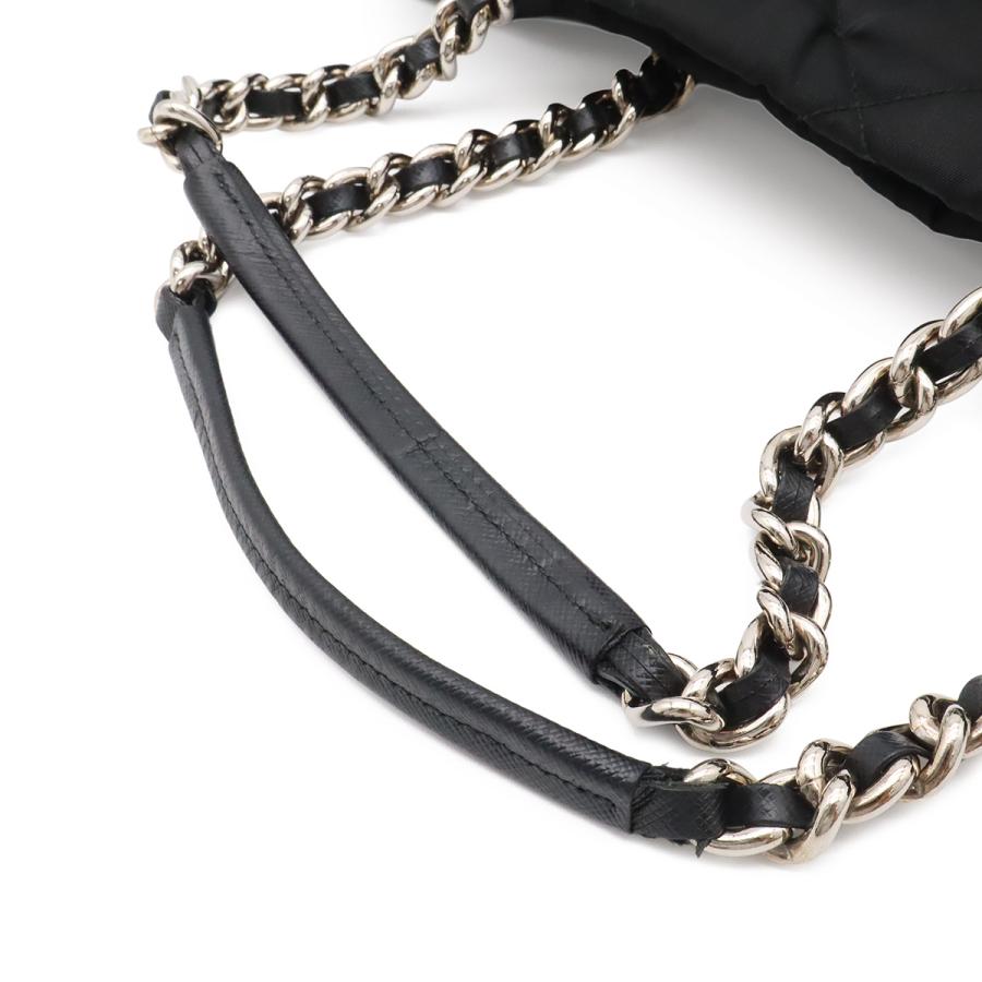 PRADA プラダ テスート トライアングルロゴ チェーンショルダーバッグ 2WAY キルティング ナイロン NERO ブラック 黒 1BG740 | PRADA | 03