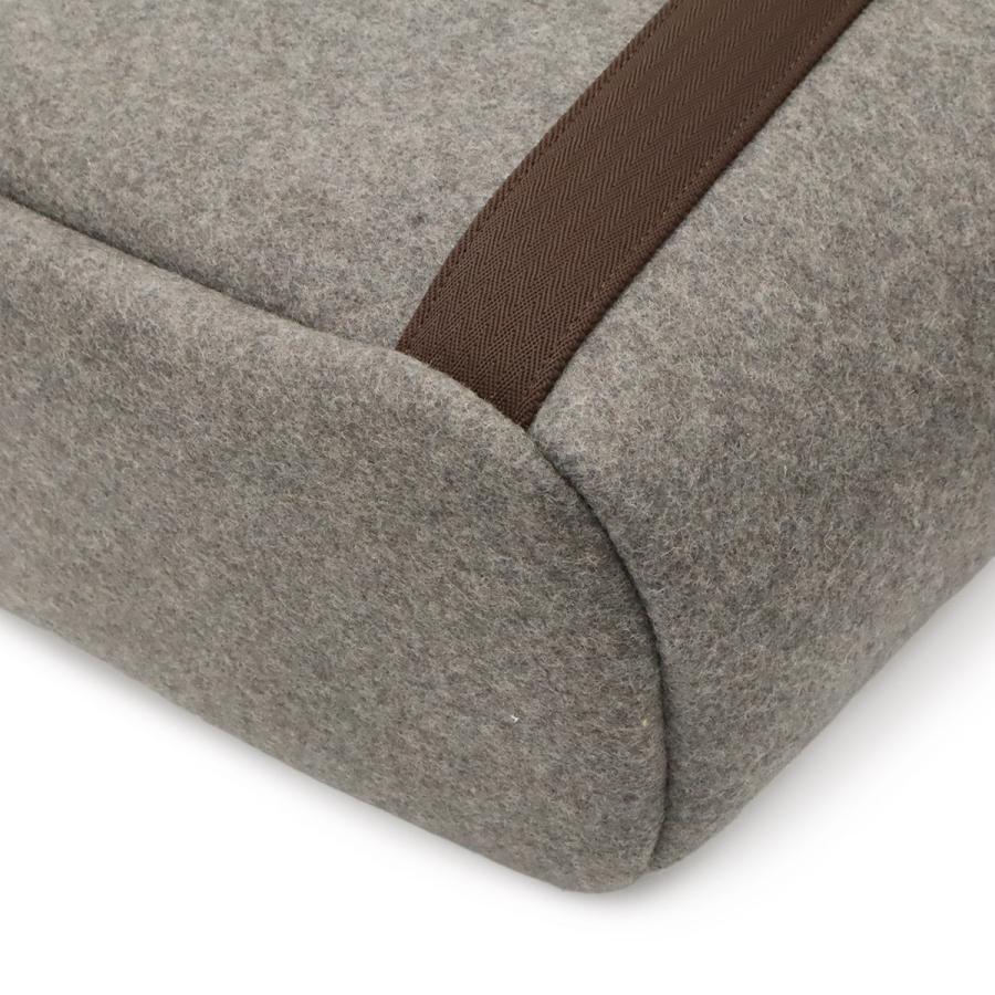 HERMES エルメス サック ド パンサージュ グルーム トートバッグ 2WAY ショルダーバッグ フェルト グレー ダークブラウン | HERMES | 02