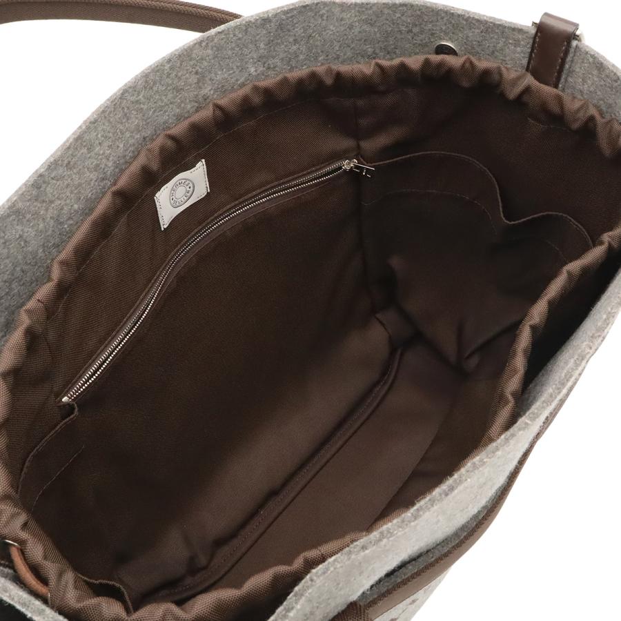 HERMES エルメス サック ド パンサージュ グルーム トートバッグ 2WAY ショルダーバッグ フェルト グレー ダークブラウン | HERMES | 04