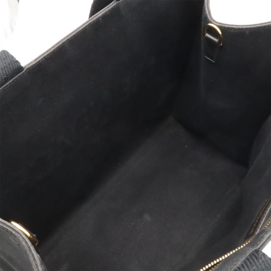 FENDI フェンディ FENDACE フェンダーチェ ヴェルサーチェ コラボ トートバッグ 2WAY ショルダーバッグ キャンバス ブラック 黒 ゴールド | FENDI | 04
