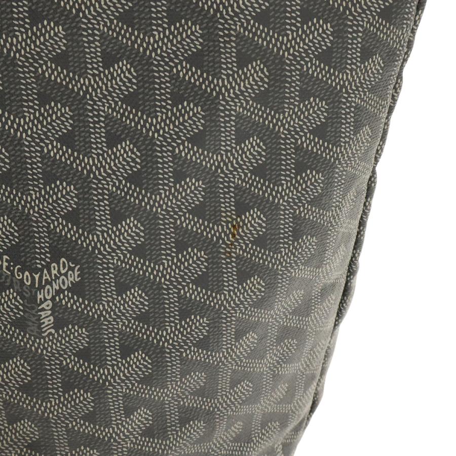 GOYARD ゴヤール サンルイGM トートバッグ ラージトート ショルダーバッグ コーティングキャンバス レザー グレー ホワイト 白 | GOYARD | 03