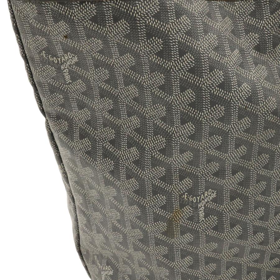 GOYARD ゴヤール サンルイGM トートバッグ ラージトート ショルダーバッグ コーティングキャンバス レザー グレー ホワイト 白 | GOYARD | 04
