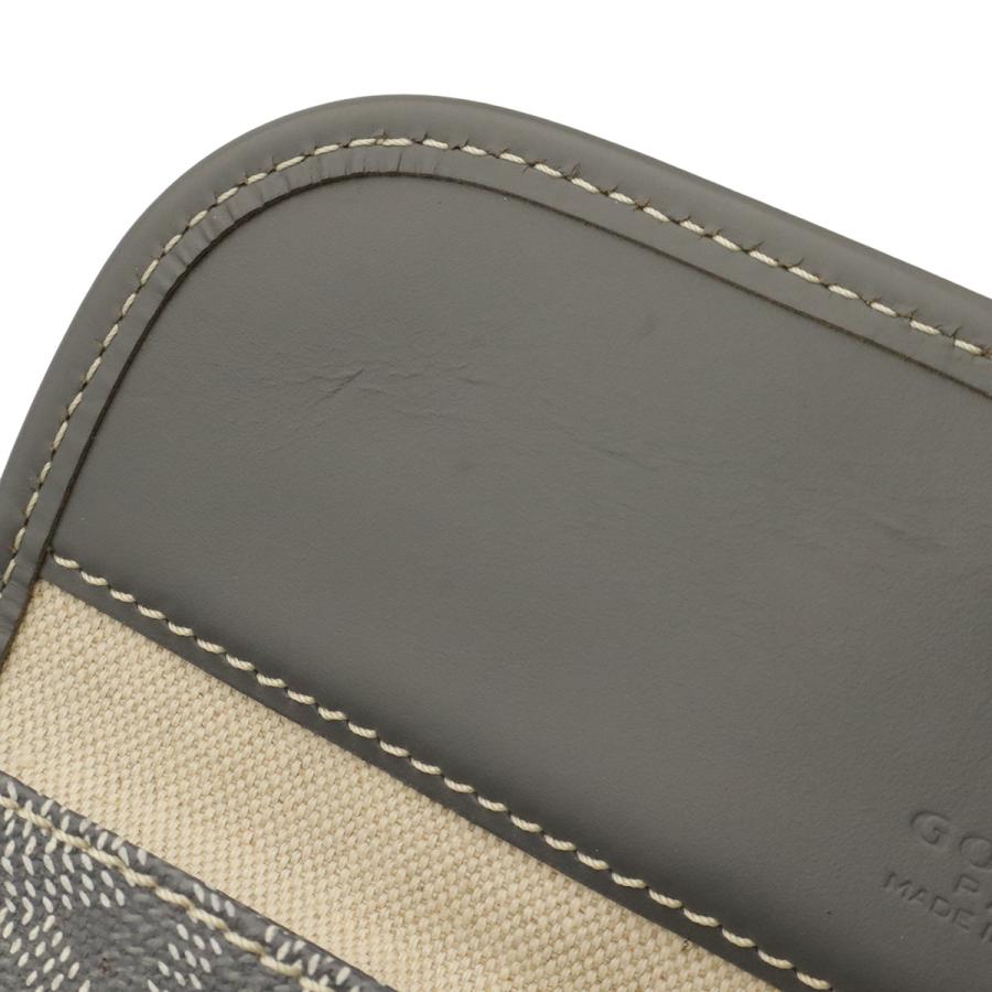 GOYARD ゴヤール サンルイGM トートバッグ ラージトート ショルダーバッグ コーティングキャンバス レザー グレー ホワイト 白 | GOYARD | 08