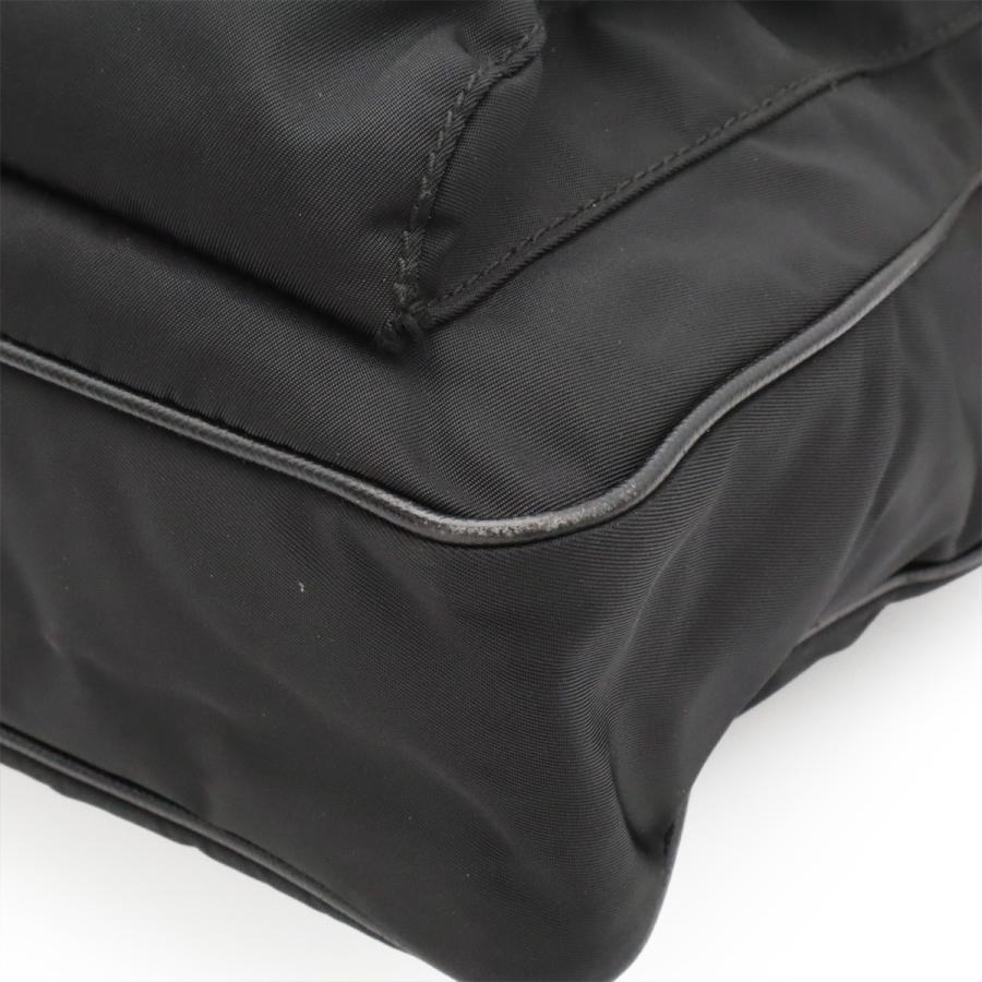 PRADA プラダ トートバッグ 2WAY ショルダーバッグ 斜め掛け ナイロン レザー NERO 黒 ブラック ゴールド金具 | PRADA | 02