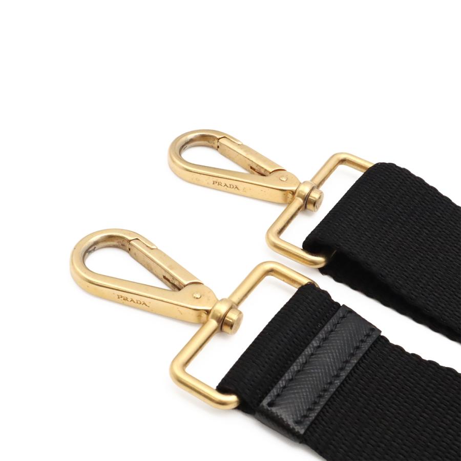 PRADA プラダ トートバッグ 2WAY ショルダーバッグ 斜め掛け ナイロン レザー NERO 黒 ブラック ゴールド金具 | PRADA | 04