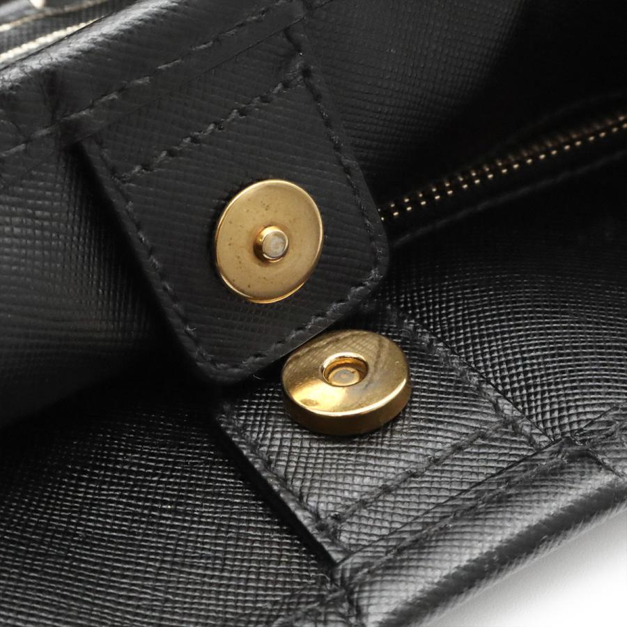 PRADA プラダ トートバッグ 2WAY ショルダーバッグ 斜め掛け ナイロン レザー NERO 黒 ブラック ゴールド金具 | PRADA | 07