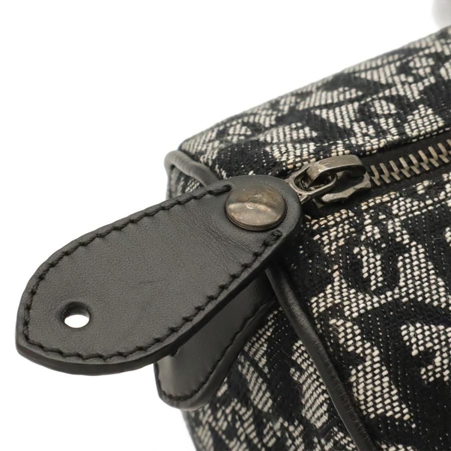 Christian Dior クリスチャン ディオール トロッター ミニボストンバッグ ハンドバッグ トラベル 旅行 ジャガードキャンバス ブラック | Christian Dior | 05