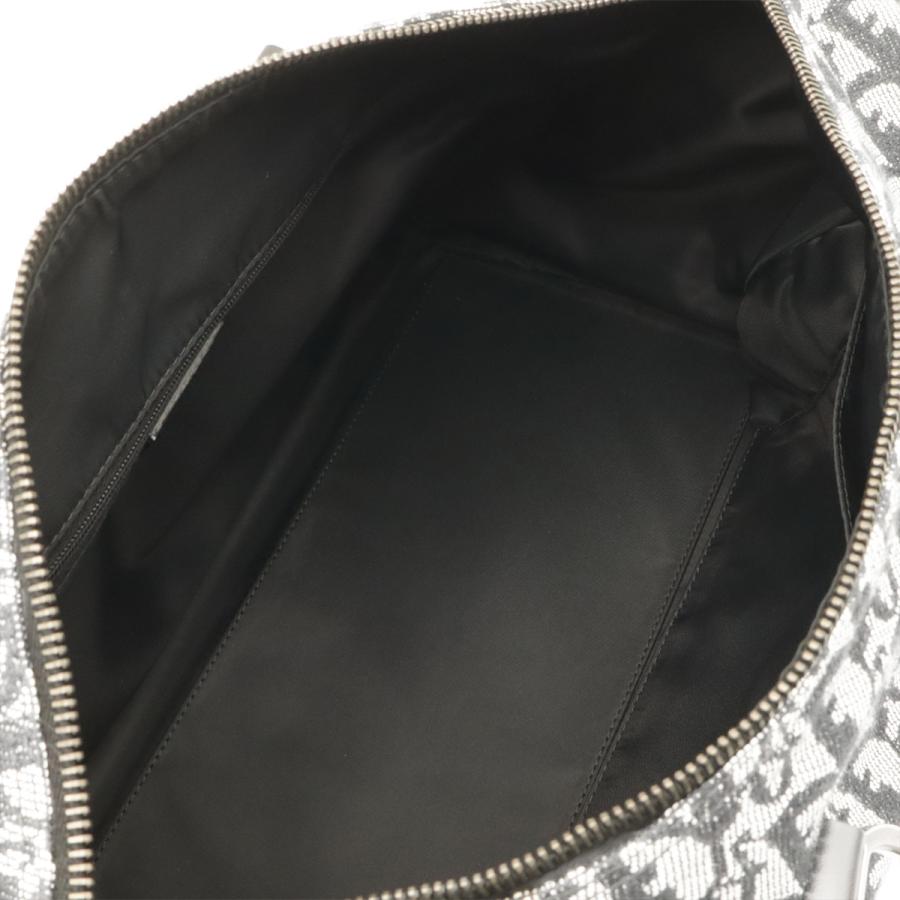 Christian Dior クリスチャン ディオール トロッター ミニボストンバッグ ハンドバッグ トラベル 旅行 ジャガードキャンバス ブラック | Christian Dior | 06