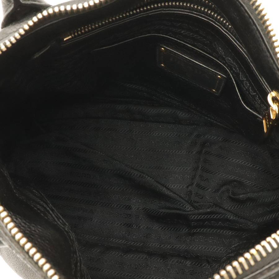 PRADA プラダ トートバッグ ショルダーバッグ 2WAY トートバッグ ヴィッテロダイノソフトレザー NERO 黒 ブラック ゴールド金具 BR4992 | PRADA | 06