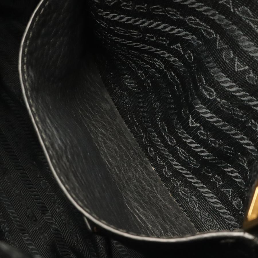 PRADA プラダ トートバッグ ショルダーバッグ 2WAY トートバッグ ヴィッテロダイノソフトレザー NERO 黒 ブラック ゴールド金具 BR4992 | PRADA | 08
