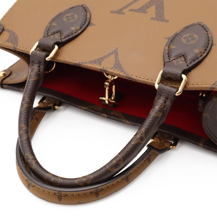 LOUIS VUITTON ルイ ヴィトン モノグラム オンザゴーPM ハンドバッグ 2WAY ショルダーバッグ 斜め掛け バイカラー ブラウン 茶 M46373 | LOUIS VUITTON | 03