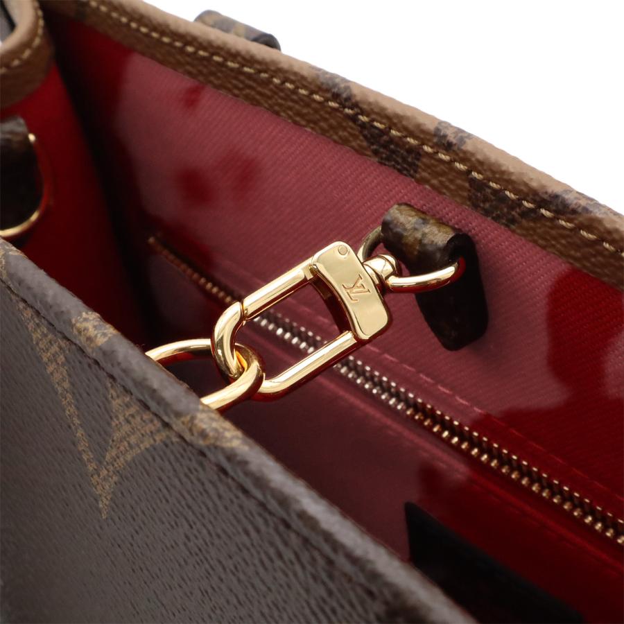 LOUIS VUITTON ルイ ヴィトン モノグラム オンザゴーPM ハンドバッグ 2WAY ショルダーバッグ 斜め掛け バイカラー ブラウン 茶 M46373 | LOUIS VUITTON | 06