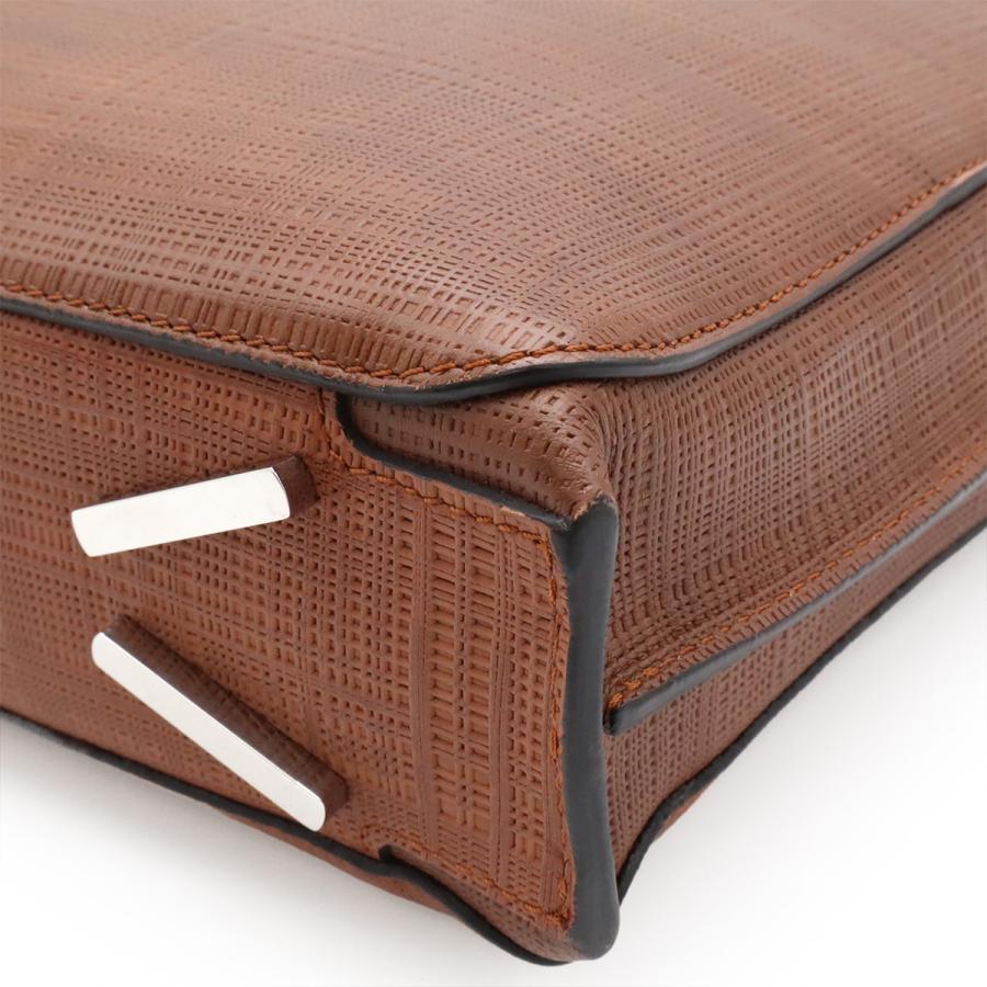 LOEWE ロエベ ゴヤ アナグラム ブリーフケース ビジネスバッグ 書類カバン レザー ブラウン 茶 シルバー金具 ストラップ欠品 | LOEWE | 02