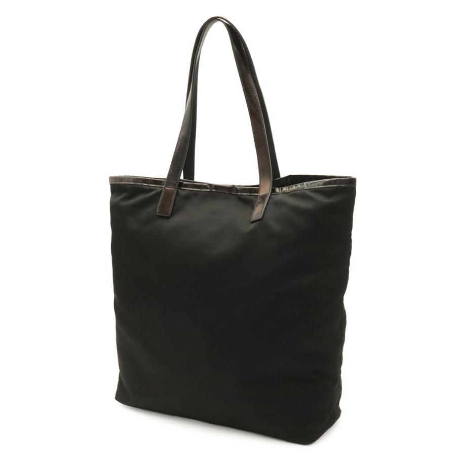 PRADA プラダ トートバッグ ショルダーバッグ セミショルダー 肩掛け ナイロン レザー NERO 黒 ブラック シルバー金具 BR4371 | PRADA | 01