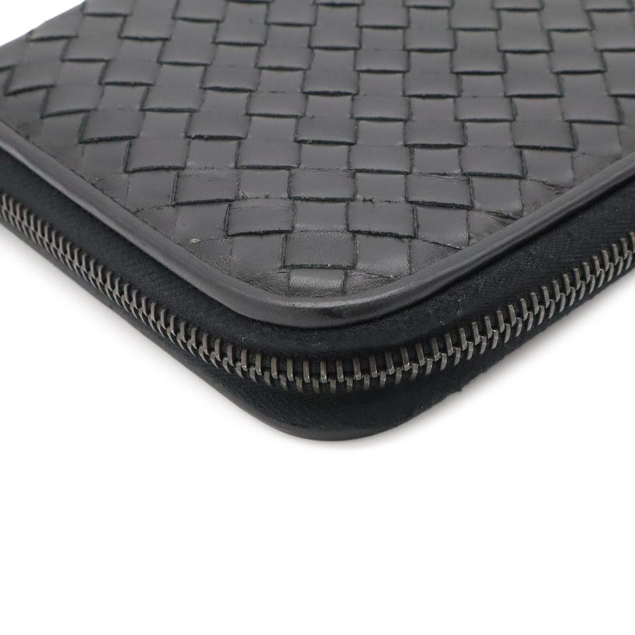 BOTTEGA VENETA ボッテガ ヴェネタ イントレチャート ラウンドファスナー 長財布 トラベルケース オーガナイザー レザー ブラック 黒 | BOTTEGA VENETA | 03
