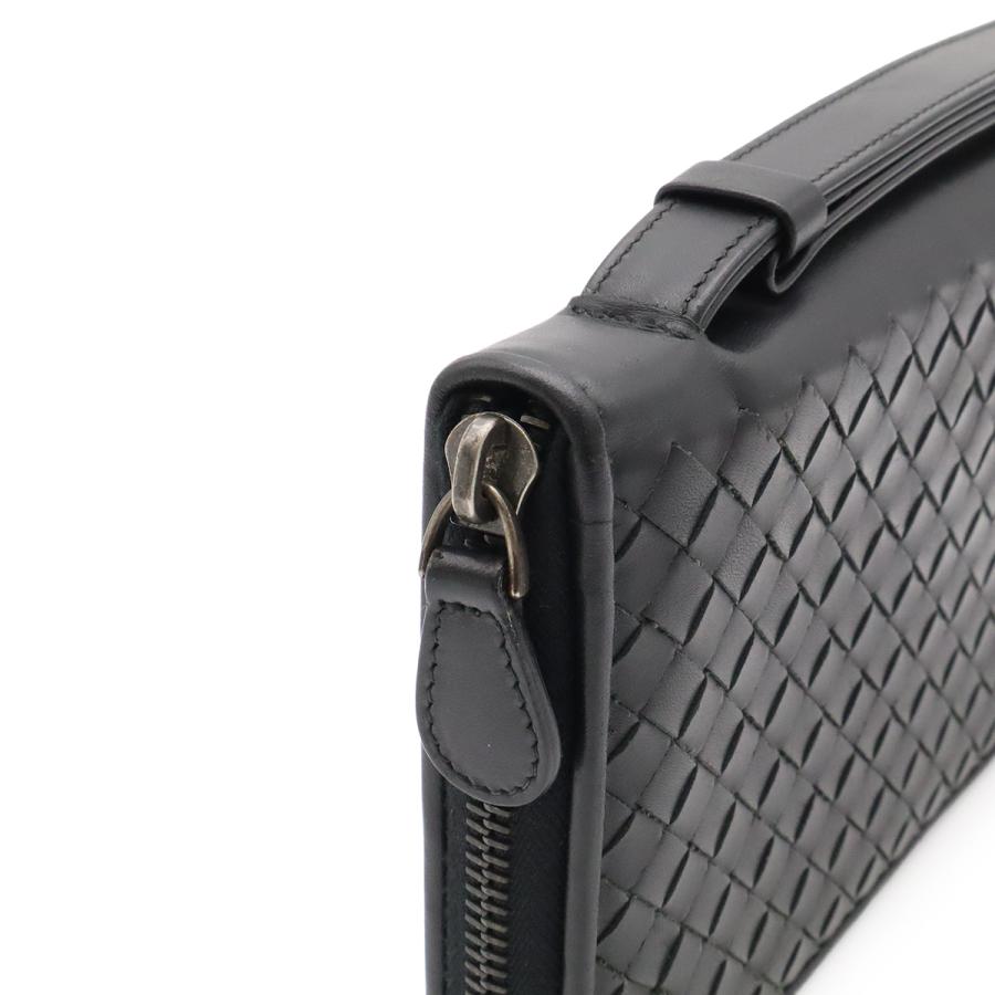 BOTTEGA VENETA ボッテガ ヴェネタ イントレチャート ラウンドファスナー 長財布 トラベルケース オーガナイザー レザー ブラック 黒 | BOTTEGA VENETA | 04